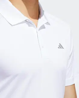 dresy Pánska golfová polokošeľa s krátkym rukávom biela