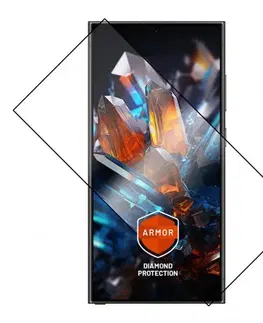Ochranné fólie pre mobilné telefóny FIXED Armor prémiové ochranné tvrdené sklo pre Samsung Galaxy S24 Ultra, čierna FIXGA-1258-BK