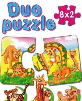 Hračky puzzle DOHÁNY TOYS - Puzzle duo mix 8x2ks, Mix produktov