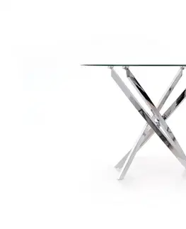 Jedálenské stoly Jedálenský stôl RAYMOND Halmar Strieborná