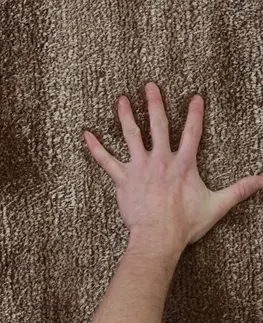 Koberce a koberčeky KONDELA Annag koberec 80x150 cm svetlohnedý