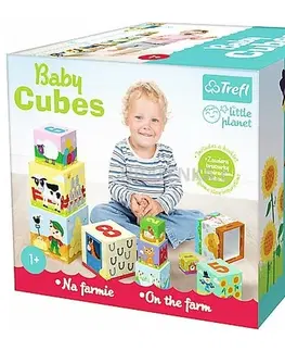 Náučné hračky TREFL - Baby kocky pyramída Na farme