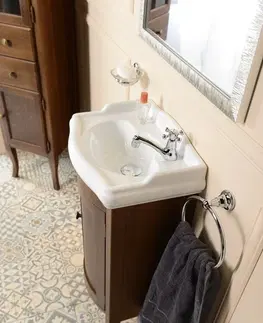 Kúpeľňa SAPHO - RETRO umývadlová skrinka 36,5x85x29cm, buk 1640