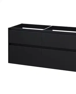 Kúpeľňový nábytok MEREO - Opto, kúpeľňová skrinka 121 cm, čierna CN943S