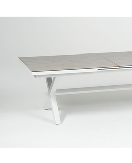 Stoly Long Island jedálenský stôl biely 240-300 cm