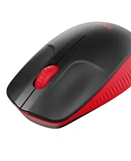 Myši Bezdrôtová myš Logitech M190 Full-size bezdrôtová myš, červená 910-005908