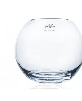Vázy sklenené Sklenená váza Globe, 15,5 x 14 cm