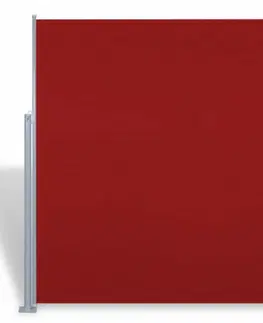 Bočné markízy Zaťahovací bočná markíza 160x300 cm Dekorhome Červená
