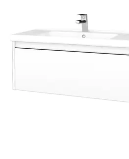 Kúpeľňový nábytok Dreja - Kúpeľňová skrinka BONO SZZ 100 (umývadlo Harmonia) - N01 Biela lesk / Úchytka T33 / N01 Biela lesk 204211J
