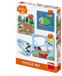 Hračky puzzle DINO - Zvieratká: Kde žijú 3-5 baby puzzle