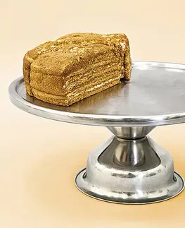 Podnosy a tácky Nerezový podnos na tortu, pr. 34 cm