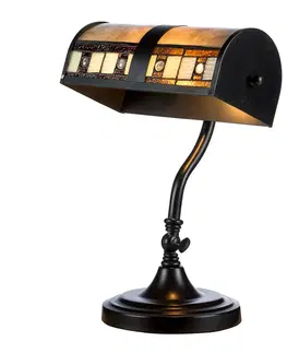 Stolové lampy Artistar Stolná lampa KT4613 v dizajne Tiffany