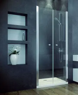 Sprchovacie kúty HOPA - Bezrámové sprchové dvere SINCO DUE - Farba rámu zásteny - Hliník chróm, Rozmer A - 80, Smer zatváranie - Univerzálny Ľavé / Pravé, Výplň - Číre bezpečnostné sklo - 6 mm, Výška - 195 BCSIN80DUE