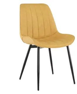 Jedálenské stoličky a kreslá Jedálenská stolička HAZAL Tempo Kondela Žltá