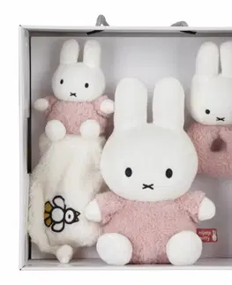 Plyšové hračky LITTLE DUTCH - Darčekový set králiček Miffy Fluffy Pink