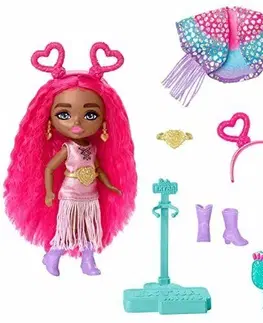 Hračky bábiky MATTEL -  Mattel Barbie Extra minis Lalka Hippie