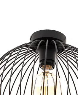 Stropne svietidla Moderne hanglamp zwart 30x26 cm E27 - Koopa