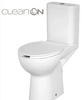 Kúpeľňa CERSANIT - WC KOMPAKTNÉ ETIUDA NEW CLEANON 011 3 / 6L Invalidný K100-387