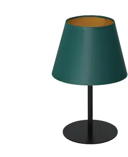 Lampy  Stolná lampa ARDEN 1xE27/60W/230V pr. 20 cm zelená/zlatá 