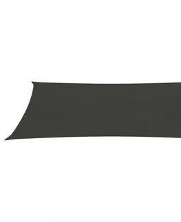 Stínící textilie Tieniaca plachta obdĺžniková HDPE 3,5 x 5 m Dekorhome Čierna