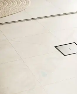 Sprchovacie kúty HANSGROHE - RainDrain Point Podlahová vpusť, 10 x 10 cm, kefovaná nerezová oceľ 56247800