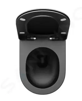 Kúpeľňa RAVAK - Chrome WC doska, SoftClose, matná čierna X01795