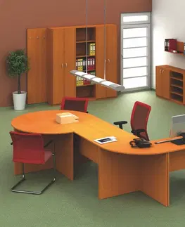 Písacie a pracovné stoly KONDELA Tempo Asistent New 23 pc stolík čerešňa
