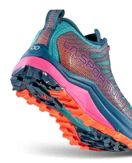 Dámska obuv Dámske trailové topánky  La Sportiva Jackal II Woman Hibiscus/Malibu Blue - 38,5