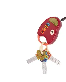 Hudobné hračky B-TOYS - Kľúče k autu FunKeys červené