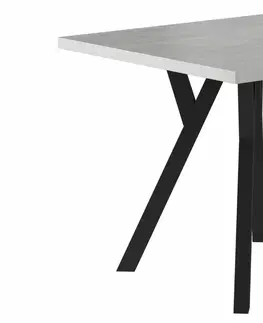 Jedálenské stoly KARLOS jedálenský stôl, betón / čierna