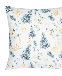 Obliečky Bellatex Obliečka na vankúšik Vianočný strom, 40 x 40 cm