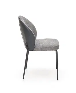 Jedálenské stoličky HALMAR K471 jedálenská stolička sivá / čierna