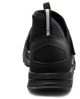 pánske tenisky Priedušná obuv NW 100 na nordic walking čierna