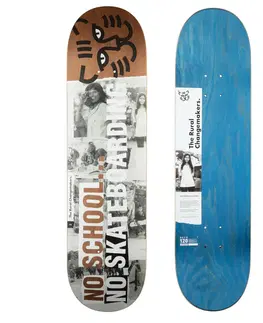 skateboardy Skateboardová doska z javora veľkosť 8,25" DK120 Rural Changemakers