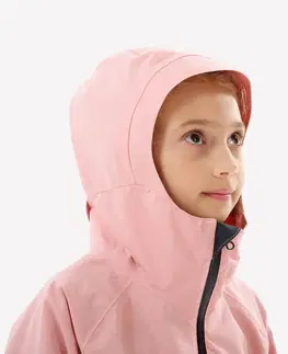 bundy a vesty Detská turistická nepremokavá bunda MH900 7-15 rokov