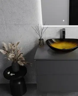 Kúpeľňa MEXEN - Sonia sklenené umývadlo 54 cm, zlatá tmavá 24145451