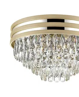 Svietidlá Brilagi Brilagi - LED Krištáľové stropné svietidlo VELURE 5xE14/40W/230V zlatá 