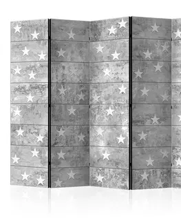 Paravány Paraván Stars on Concrete Dekorhome 225x172 cm (5-dielny)