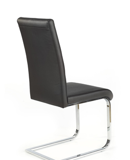 Jedálenské stoličky HALMAR K85 jedálenská stolička čierna / chróm