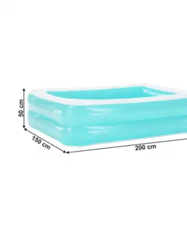 Detské bazéniky Nafukovací bazén, obdĺžnik, modrá/biela, POLON TYP 1