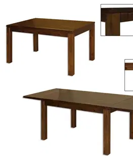 Jedálenské stoly ST172 Jedálenský stôl rozkladací, 1 krídlo 160x90-G2.5, prírodný buk
