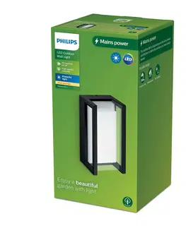 Vonkajšie nástenné svietidlá Philips Vonkajšie nástenné svietidlo Philips LED Pyrona