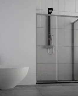 Sprchovacie kúty HOPA - Sprchové dvere URBAN ESSENCE N1FS - Farba rámu zásteny - Hliník ossidato, Rozmer A - 100, Smer zatváranie - Ľavé (SX), Výplň - Číre bezpečnostné sklo - 6 mm BEN10SXA1