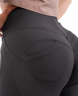 Dámske klasické nohavice Legíny Nebbia Lifting Effect Bubble Butt 587 Cream - L