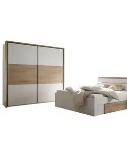 Kompletné spálne Spálňa Kiara - Skriňa, Posteľ Pl: 180x200cm, 2x Nočný Stolík