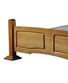 Postele PYKA Kinga 180 rustikálna manželská posteľ drevo D3