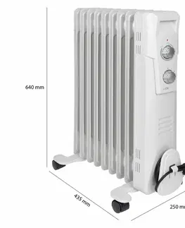Teplovzdušné ventilátory Clatronic RA 3736 olejový radiátor, 9 rebier