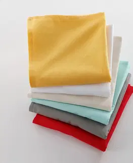 Prestieranie Súprava 6 jednofarebných textilných obrúskov
