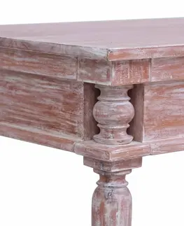 Pracovné stoly Písací stôl mahagón Dekorhome Hnedá