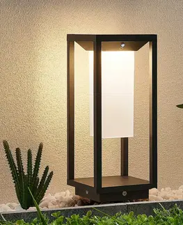 Solárne lampy Lucande Lucande Eliel solárne LED svietidlo, 34 cm
